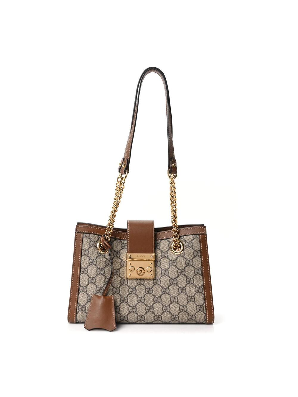 Gucci Gg Supreme Calfskin Small Padlock #343876G14B